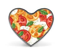 Mexican Pizza Ingredients Tomatoes Cute Heart Lapel Pin Brooch Badge Clothes Jewelry Accessories for Men Women