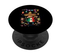 Mexican Pride Flag Mexico Roots Heritage Mexican PopSockets Adhesive PopGrip
