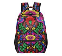 Mexican Pride Love Peace kids day backpack with big book bags for college