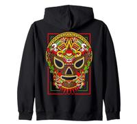 Mexican Pride Lucha Libre Wrestling Masks Raices De México Zip Hoodie