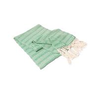 Mexican Rebozo Shawl, Ideal for Natural Birth, Doula Massage, 98.5", Green
