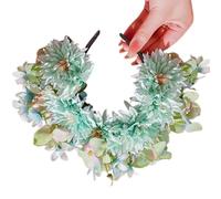 Mexican Rose Double Sided Flower Headband Bridal Wedding Garland Women Hair Accessories As Described