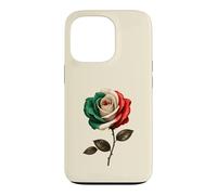 Mexican Rose Mexico Flag Pride Heritage Latina Flower Art Case for iPhone 13 Pro