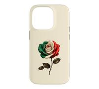 Mexican Rose Mexico Flag Pride Heritage Latina Flower Art Case for iPhone 14 Pro