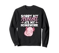 Mexican Salamander Sorry My Axolotl Ate My Homework Sweatshirt