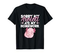 Mexican Salamander Sorry My Axolotl Ate My Homework T-Shirt