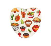 Mexican Salsa Symbols Car Air Freshener Hanging, Long Lasting Scented Car Aromatherapy Tablets, Love form Fragrance Scented Cards for Vehicles, Bedroom, Wardrobe Black-style