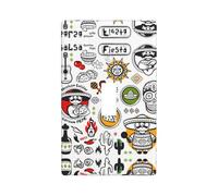 Mexican Salsa Symbols Print Decorative 1-Gang Wall Plate,Standard Size Unbreakable Polycarbonate Switch & Outlet Cover