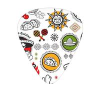 Mexican Salsa Symbols Print12 Professional Guitar Tuner For Guitar, Bass, & Chromatic Tuning Modes