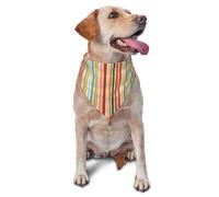 Mexican Serape Blanket Stripes 2 Print Pet Scarves Washable Triangle Dog Scarf Cute Triangle Bib Scarf For Puppy Birthday Party Supplies Small Medium Large Dogs