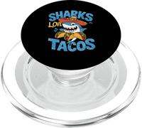 Mexican Shark Eat Tacos Food Sombrero Shark Cinco De Mayo PopSockets PopGrip for MagSafe