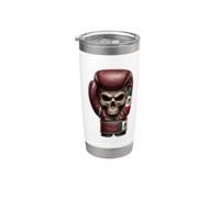 Mexican Skull Boxing Glove Ancient Warrior Pride Stainless Steel Insulated Tumbler