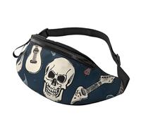 (Mexican Skull) Fanny Pack Waist Bag Adjustable Shoulder Strap Bum Bag for Men Women Travel Hiking Running