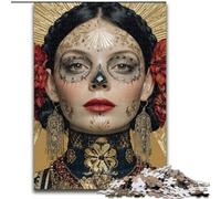 Mexican Skull Girls Puzzles for Adults 1000 Pieces, Fun Games Every Piece Is Unique - Challenging Family Fun Game (50x75cm)