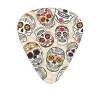 Mexican Skull Guitar Pick 12 Picks Fashion Personalized Bass Pick Durable Electric Guitar Plectrums Instrument Accessories