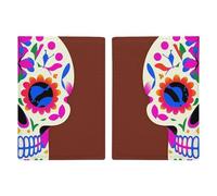 Mexican Skull Passport Holder, ID Card Protector Case Passport Holder with Slot Passports Travel Wallet Document Cover for Women And Men