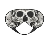 Mexican Skull Print Outdoor Travel Stylish Eye Mask Adjustable Sleep Camping Meditation Relaxation