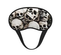 Mexican Skull Print Sleep Mask for Side Sleepers Cute Blackout Eye Mask Shades Cover for Home or Travel