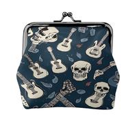 Mexican Skull - Print Women's Compact Coin Purse with Lock Waterproof for Travel Gifts