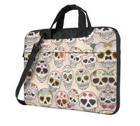 Mexican Skull Ultra-Thin Portable Shoulder Laptop Bag - Lightweight Handheld Computer Bag With Padded Protection, Multiple Carry Options & Stylish Design