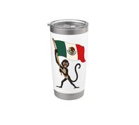 Mexican Spider Monkey Mexico Flag Animal Lover Pride Stainless Steel Insulated Tumbler