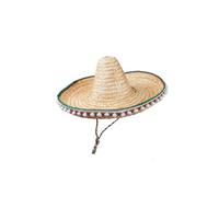 Wicked Costumes Deluxe Mexican Sombrero Hat with Pom Poms