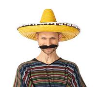 Mexican Straw Sombrero Hat Fancy Dress Costume Fiesta