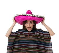 Mexican Straw Sombrero Hat Fancy Dress Costume Fiesta