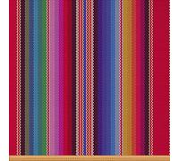 Mexican Stripes Fabric by The Yard,Cinco de Mayo Upholstery Fabric for Chairs,Ethnic Boho Native American Waterproof Outdoor Fabric,10 Yards,(L920*W150cm) Colorful