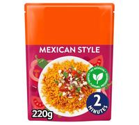 Mexican Style Microwave Rice, 220g, 2 Minutes, No Artificial Colours or Flavours, Suitable for Vegetarians
