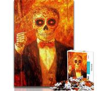 Mexican Style Skull 1000 Piece Jigsaw Puzzles for Teenagers,Family Game Stress Reliever Difficult Challenge Secret Santa Gifts (75x50cm)