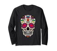 Mexican Sugar Color Skull Pattern Mexico For Men Women Long Sleeve T-Shirt