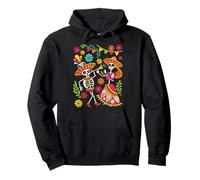 Mexican Sugar Skull Dia de los Muertos calavera women Naive Pullover Hoodie