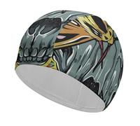Mexican Tiger Moth Swim Cap Cozy Waterproof Shower Caps Keep Hair Dry Bathing Cap for Unisex