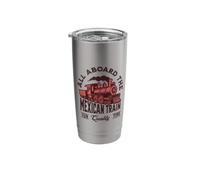 Mexican Train Dominoes All Aboard the Mexican Train Fun Time Stainless Steel Insulated Tumbler