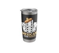 Mexican Train Master Domino Player Dominoes Lover Game Mens Stainless Steel Insulated Tumbler