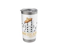 Mexican Train Master Domino Player Dominoes Lover Game Mens Stainless Steel Insulated Tumbler
