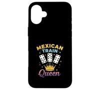 Mexican Train Queen Domino Player Dominoes Lover Tile Game Case for iPhone 16 Plus