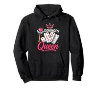 Mexican Train Queen Domino Player Dominoes Lover Tile Game Pullover Hoodie