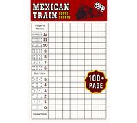 Mexican Train Score Sheets: 100 Score Pages for Tracking Domino Games - Easy Scorekeeping Book for Family Game Night | 6 x 9 Inches