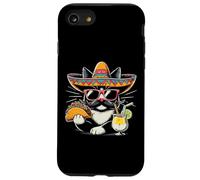Mexican Tuxedo Cat Taco Sombrero Funny Mexico Women Men Kids Case for iPhone SE (2020) / 7/8