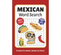 Mexican Word Search: Word Searches with Easy to Read Print about Mexican, Mexico Landmarks, Mexico Travel, Mexico Food and More, 6x9,110 pages, ... Gift for Vacations, Holidays, and Free Times