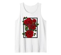 Mexicana De Corazon Floral Rose Mexicans Girl Tank Top