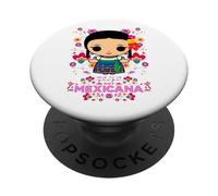 Mexicana Muñequitas Mexican Womens Doll Lele María Mazahua PopSockets Adhesive PopGrip