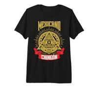 Mexicano Chingón Latinx Mexican Roots Mexico Patriotic Brown Premium T-Shirt