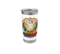 Mexicans Americans Spooky Pride Halloween Ghost Cactus Stainless Steel Insulated Tumbler