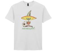 Mexico 86 Pique T-Shirt, Retro World Cup Football Inspired Unisex Tee White