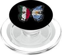 Mexico and Argentina Mix Butterfly Half Mexican Argentinian PopSockets PopGrip for MagSafe