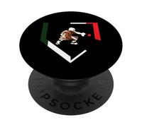 Mexico Baseball Hind Catcher Mexican Flag Little Leaguer Mex PopSockets Adhesive PopGrip