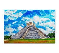 Mexico Chichen Itza Jigsaw Puzzle for Adults 100 Piece Travel Gift Souvenir 45,5x35,5CM